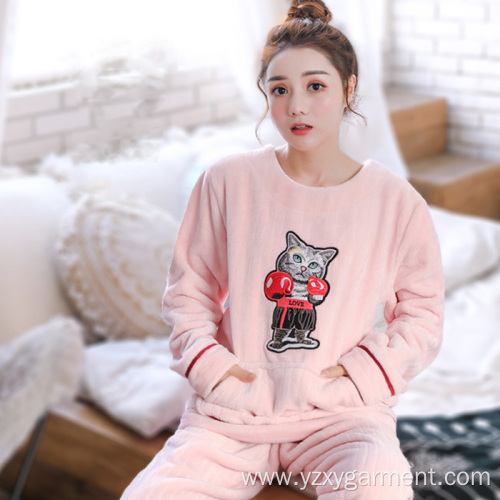 Women's round neck household suit